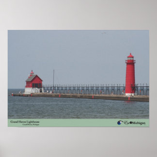 Poster Phare de Grand Haven - Michigan