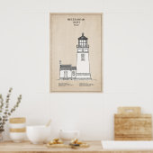 Poster Phare de Heceta Head - Oregon - SBD (Cuisine)