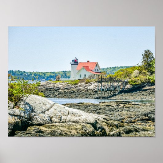 Poster Phare de Hendricks Head Maine (Devant)