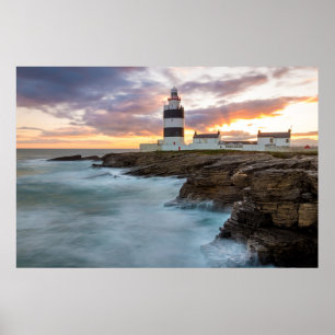 Poster Phare de Hook, Tête de Hook, Irlande