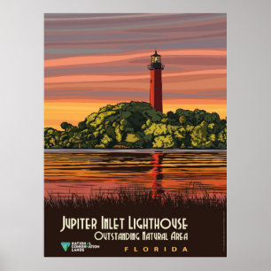 Poster Phare de Jupiter Inlet Floride