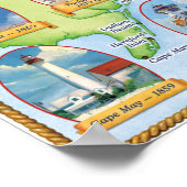 Poster Phare de la côte du New Jersey (Coin)