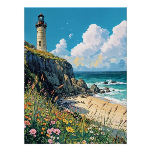 Poster Phare de la mer (Devant)