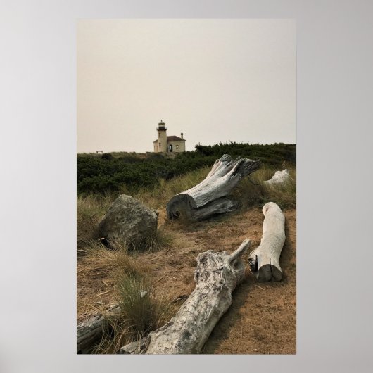 Poster Phare de la rivière Coquille, OU (Devant)