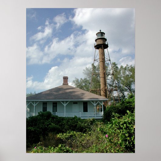 Poster Phare de l'île de Sanibel (Devant)