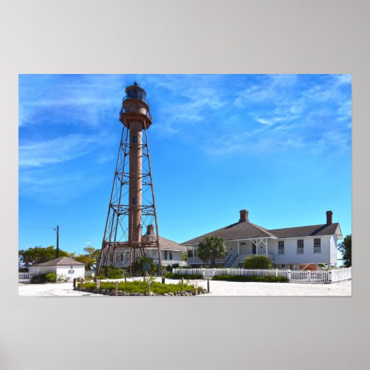 Poster Phare de l'île de Sanibel (Devant)