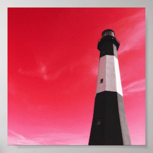 Poster phare de l'île de Tybee