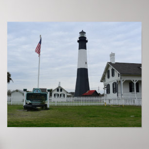 Poster Phare de l'île de Tybee Photo sur une photo