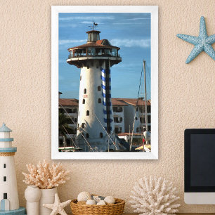 Poster Phare de Marina Vallarta 0948 Peinture Art
