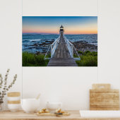Poster Phare de Marshall Point au coucher du soleil (Cuisine)