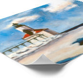 Poster Phare de Michigan City (Coin)