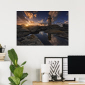 Poster Phare de Muxia | Galice, Espagne (Bureau à domicile)