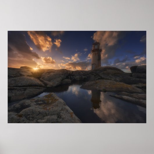 Poster Phare de Muxia | Galice, Espagne (Devant)