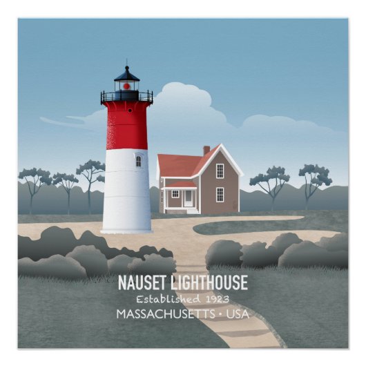 Poster Phare de Nauset (Devant)