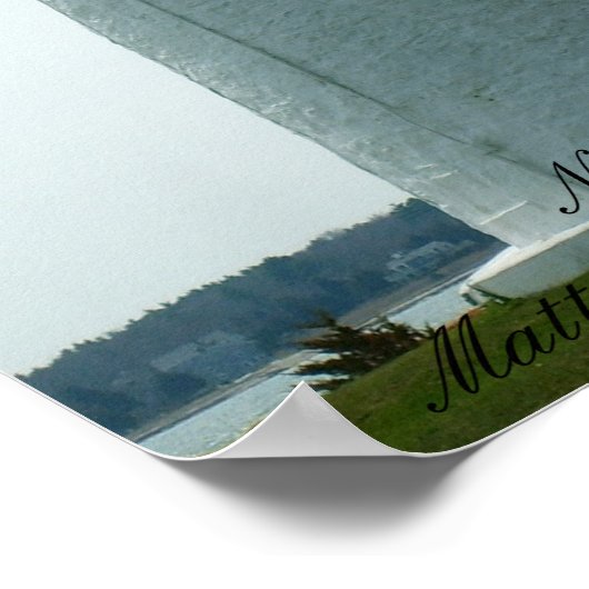 Poster Phare de Ned's Point, Massachusetts Imprimer (Coin)