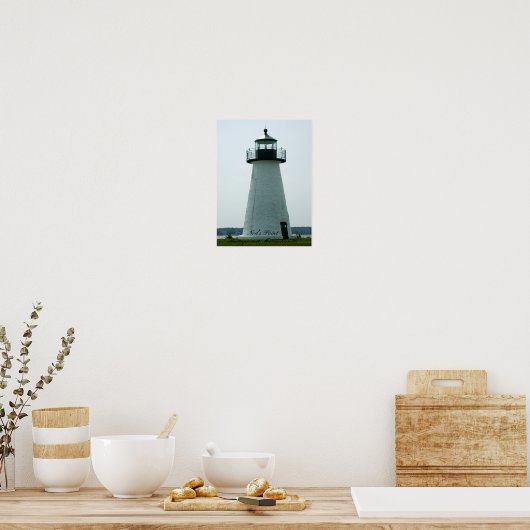 Poster Phare de Ned's Point, Massachusetts Imprimer (Cuisine)