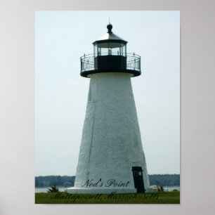 Poster Phare de Ned's Point, Massachusetts Imprimer