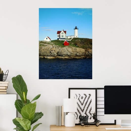 Poster Phare de Nubble (Bureau à domicile)