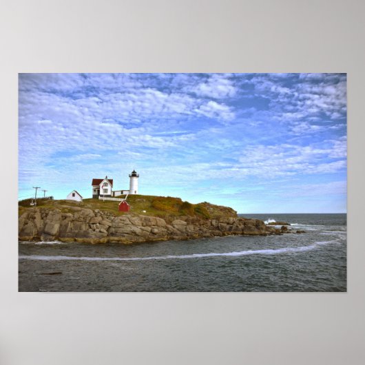 Poster Phare de Nubble, Cape Neddick, Maine (Devant)