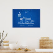 Poster Phare de Old Mackinac Point - Michigan – AD (Cuisine)