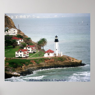 Poster Phare de Point Loma près de San Diego, Californie
