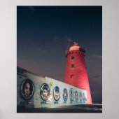Poster Phare de Poolbeg, Dublin Bay, Irlande (Devant)