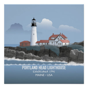 Poster Phare de Portland Head