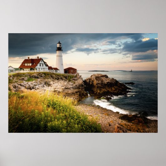 Poster Phare de Portland Head | Cape Elizabeth, Me (Devant)