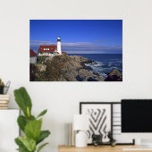 Poster Phare de Portland Head Light Maine (Bureau à domicile)