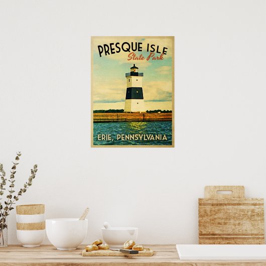 Poster Phare de Presque Isle (Cuisine)
