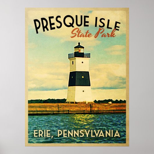 Poster Phare de Presque Isle (Devant)