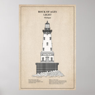 Poster Phare de Rock of Ages - Michigan - SBD