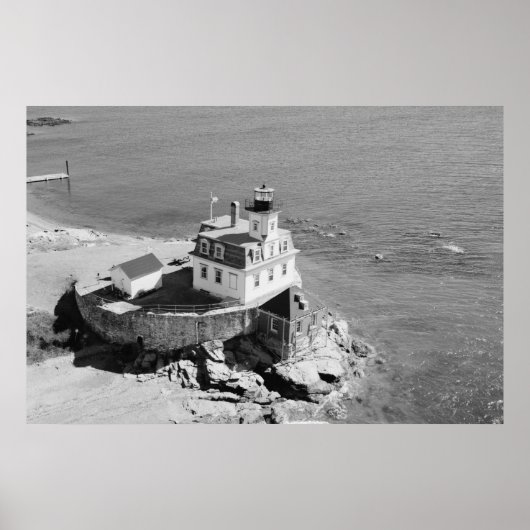 Poster Phare de rose Island (Devant)