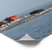 Poster Phare de Round Island (Coin)