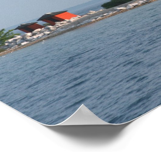 Poster Phare de Round Island (Coin)