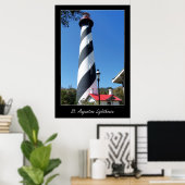 Poster Phare de Saint Augustin en Floride (Bureau à domicile)