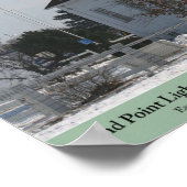 Poster Phare de Sand Point - Escanaba, MI (Coin)