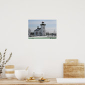 Poster Phare de Sand Point - Escanaba, MI (Cuisine)