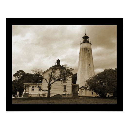 Poster Phare de Sandy Hook (Devant)