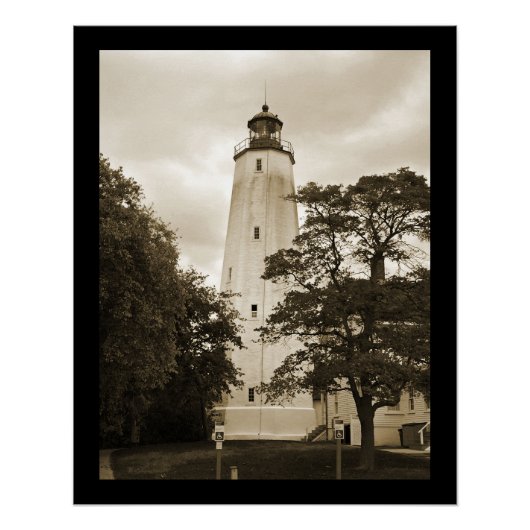 Poster Phare de Sandy Hook (Devant)