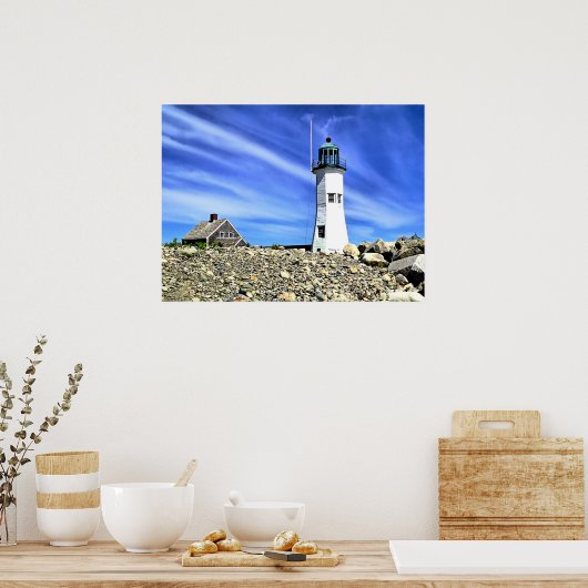 Poster Phare de Scituate (Cuisine)