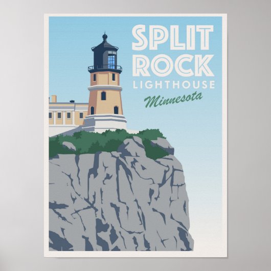 Poster Phare de Split Rock, Minnesota (Devant)