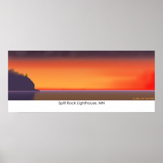 Poster Phare de Split Rock, MN (Devant)