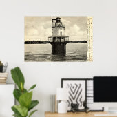 Poster Phare de Spring Point, Portland Maine 1905 (Bureau à domicile)