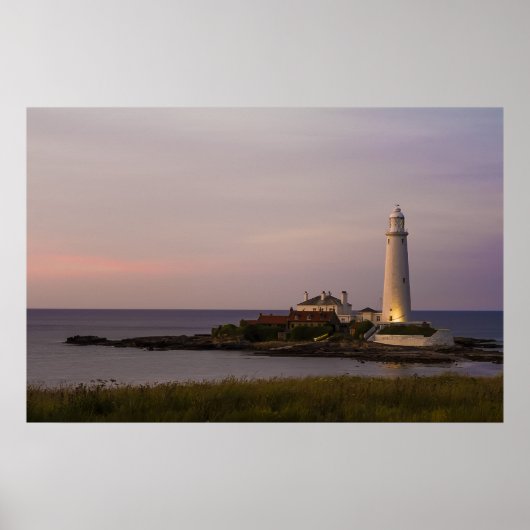 Poster Phare de St.Marys, Whitley Bay (Devant)