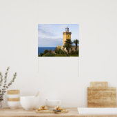 Poster Phare de Tanger Maroc au Casquette Spartel (Cuisine)