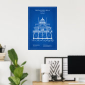 Poster Phare de Thomas Point Shoal - Maryland - AD (Bureau à domicile)