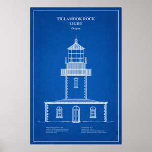 Poster Phare de Tillamook Rock - Oregon – AD