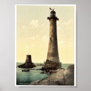 Poster Phare d'Eddystone, Plymouth, Angleterre pH