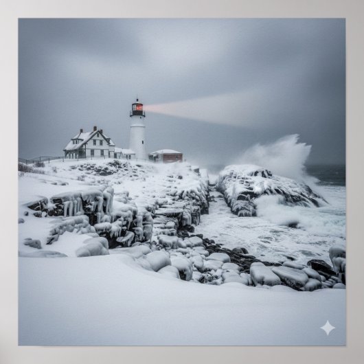 Poster Phare d'hiver (Devant)